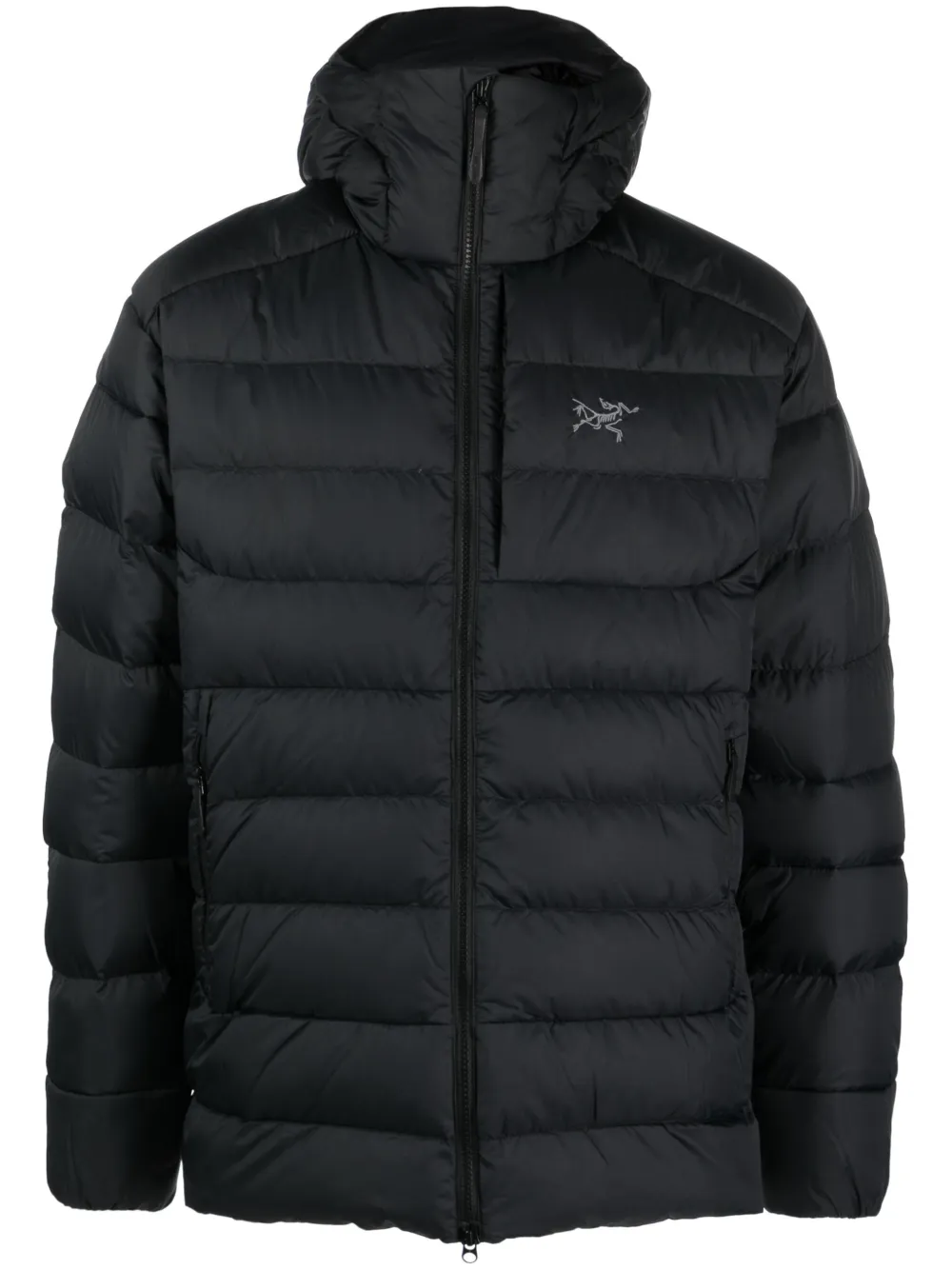 Arc'teryx Cerium Lt Padded Hooded Shell-down Jacket In Black