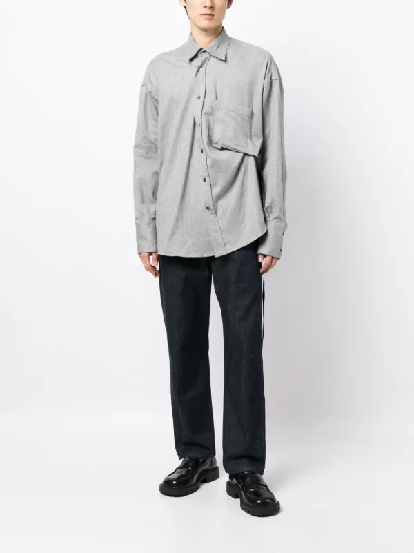 Marina Yee pleat-detail Cotton Shirt | Grey | FARFETCH Marina Yee pleat-detail Cotton Shirt | Grey | FARFETCH