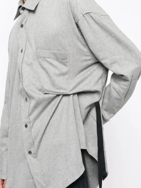 Marina Yee pleat-detail Cotton Shirt | Grey | FARFETCH Marina Yee pleat-detail Cotton Shirt | Grey | FARFETCH