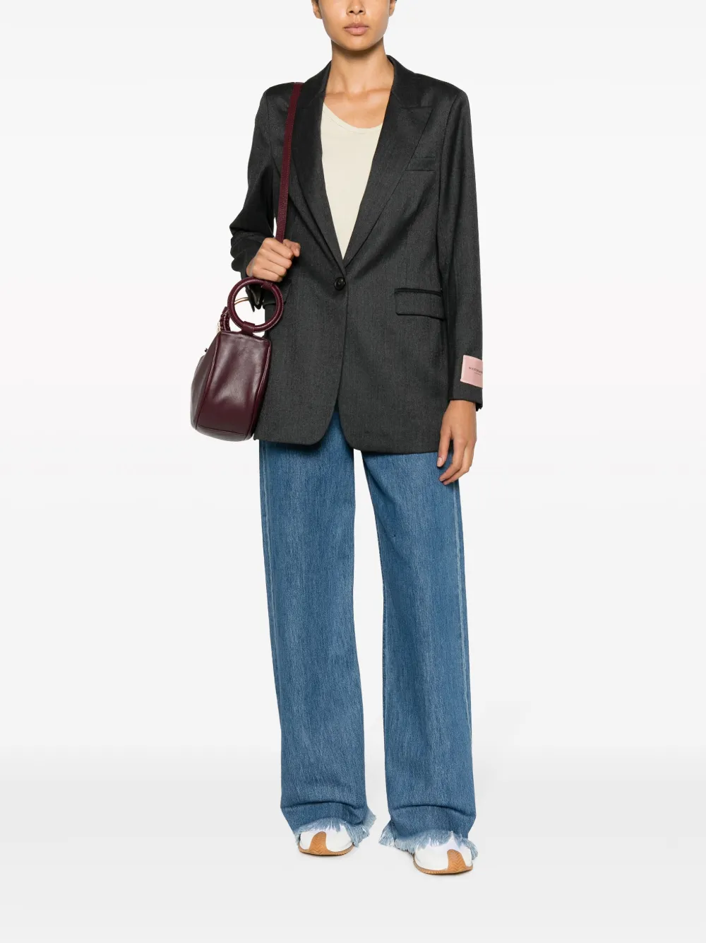Scotch & Soda Blazer met enkele rij knopen - Grijs