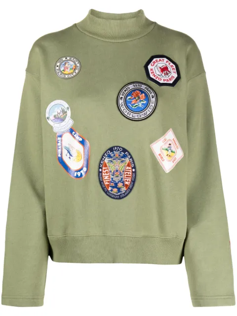 Kenzo sudadera con detalle de parche