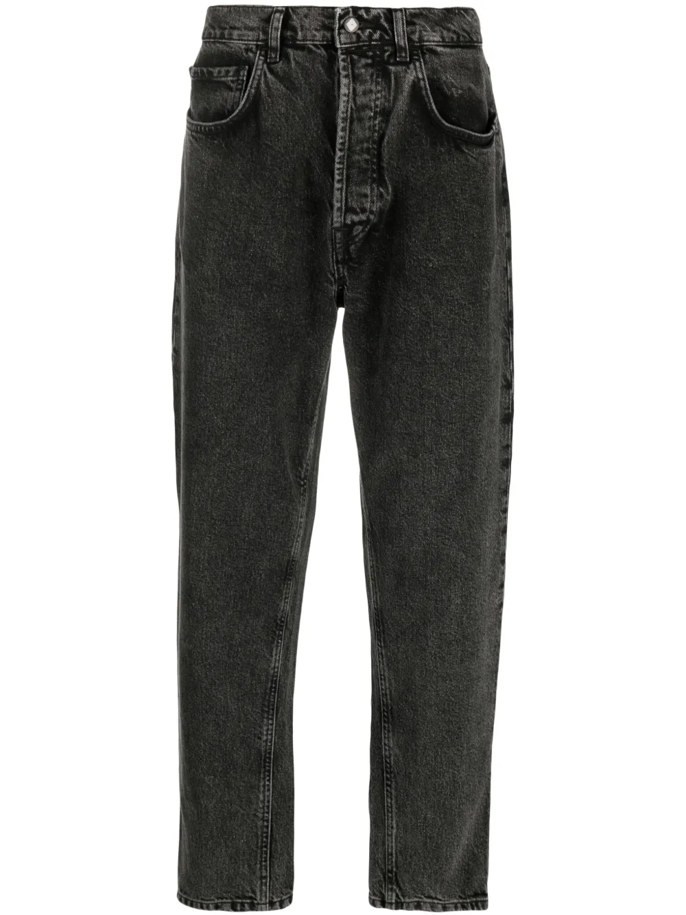 AMISH Halbhohe Tapered-Jeans | Schwarz | Image 1