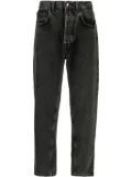 AMISH mid-rise tapered-leg jeans - Black