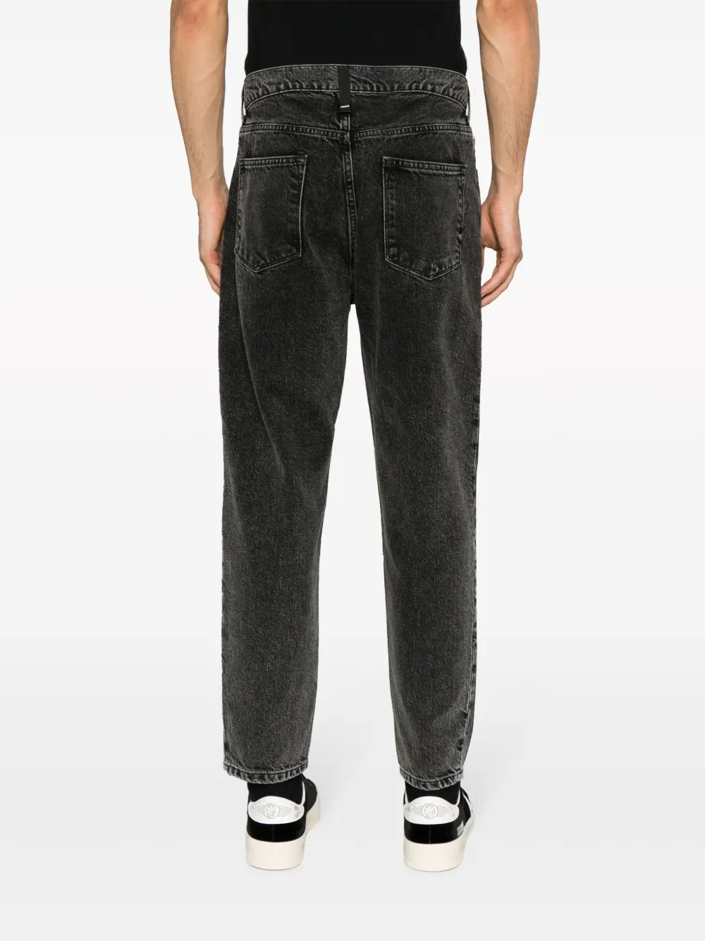 AMISH Jeans met toelopende pijpen Zwart