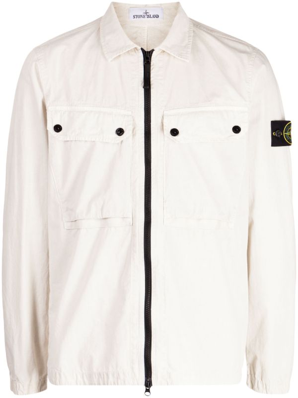 Mens white 2025 stone island jumper