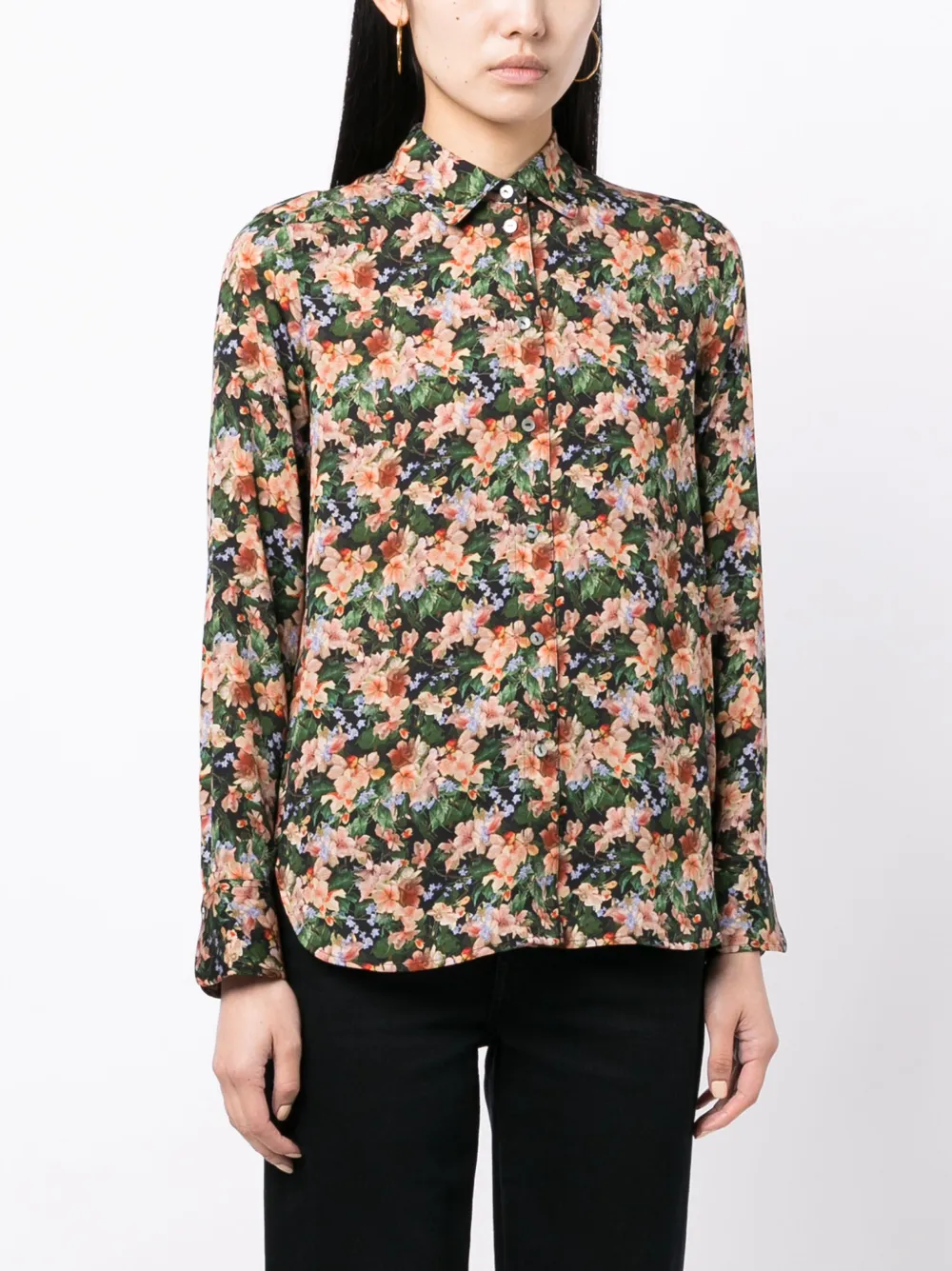 Vince Blouse met bloemenprint Veelkleurig