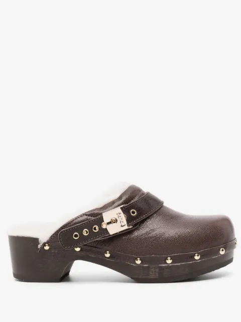 Scholl Pescura Robin leather clogs