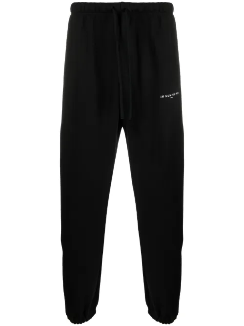 Pantalon de jogging en coton à logo imprimé - Ih Nom Uh Nit - Modalova