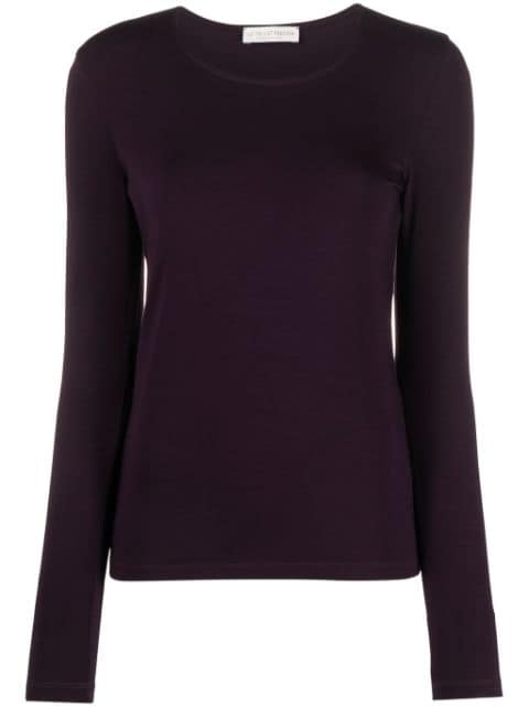 Le Tricot Perugia round-neck long-sleeve T-shirt