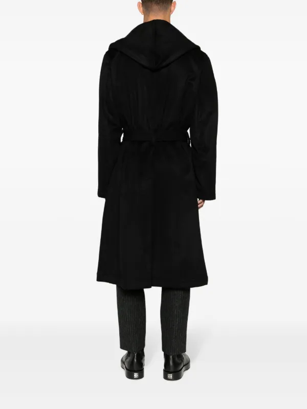 Yohji Yamamoto Hooded Belted Coat - Farfetch