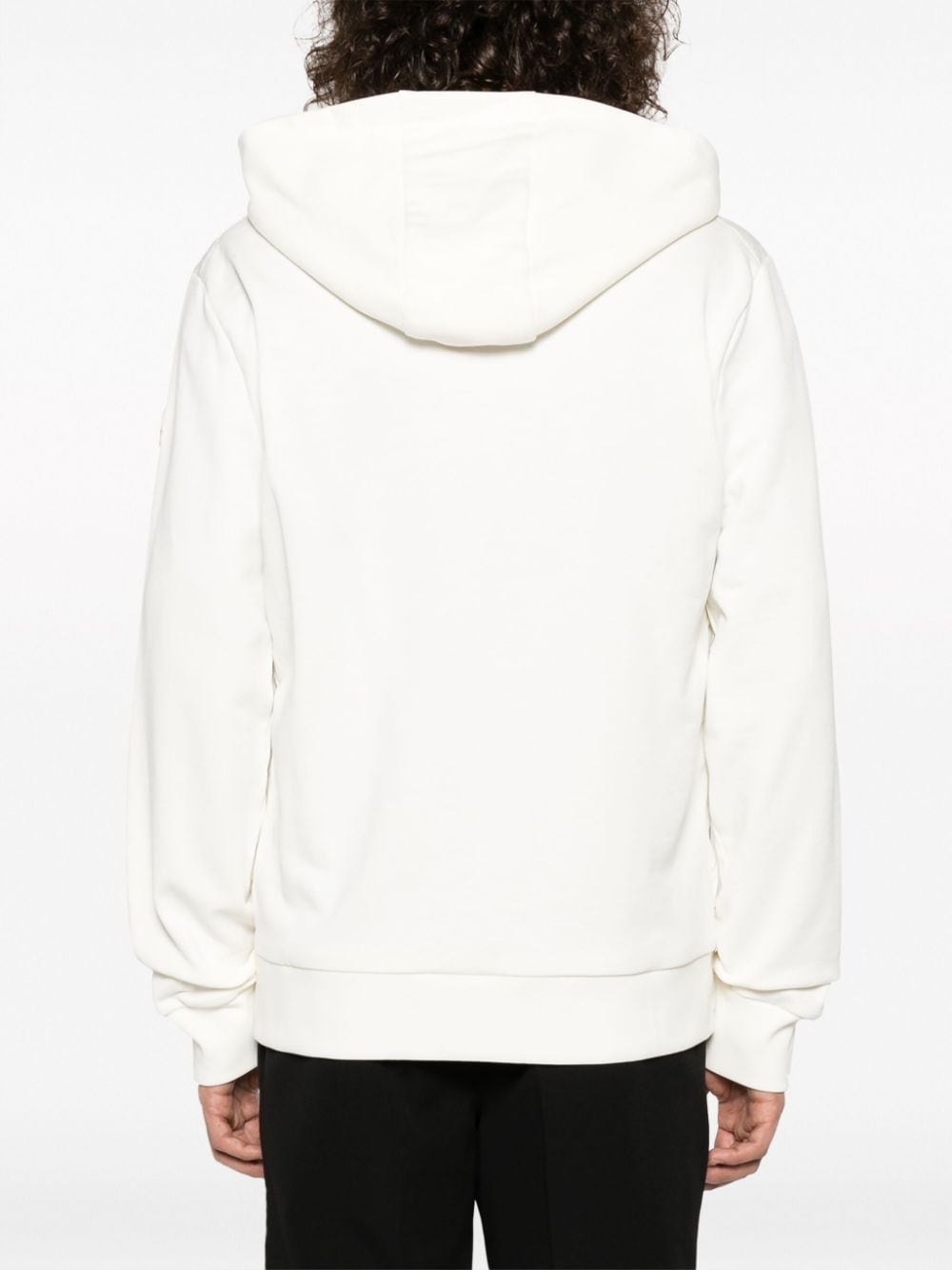 Shop Moncler Panelled Padded Cotton Jacket In White