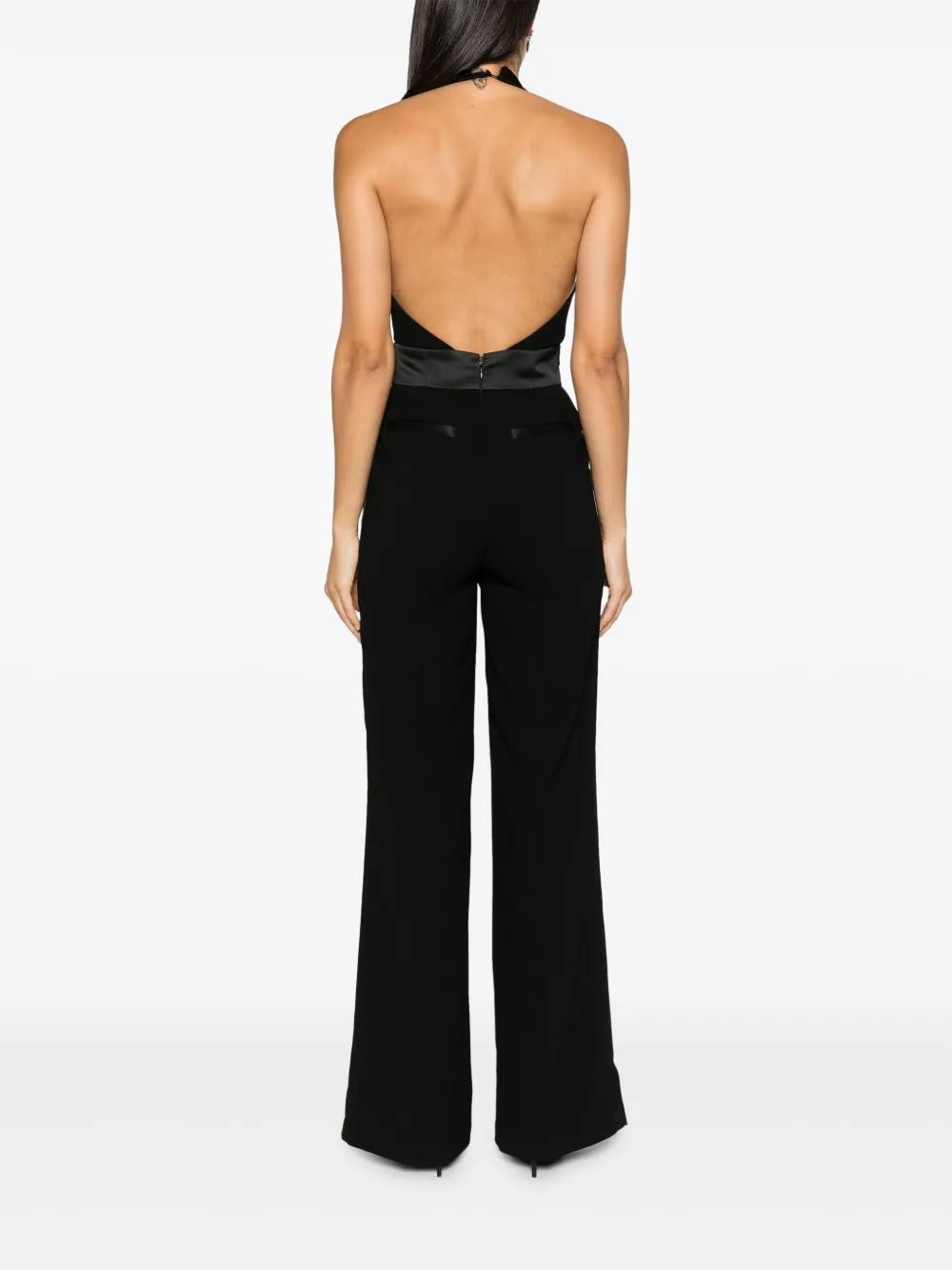 Elisabetta Franchi Jumpsuit verfraaid met stras Zwart