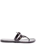 Tory Burch Miller logo-plaque leather sandals - Purple