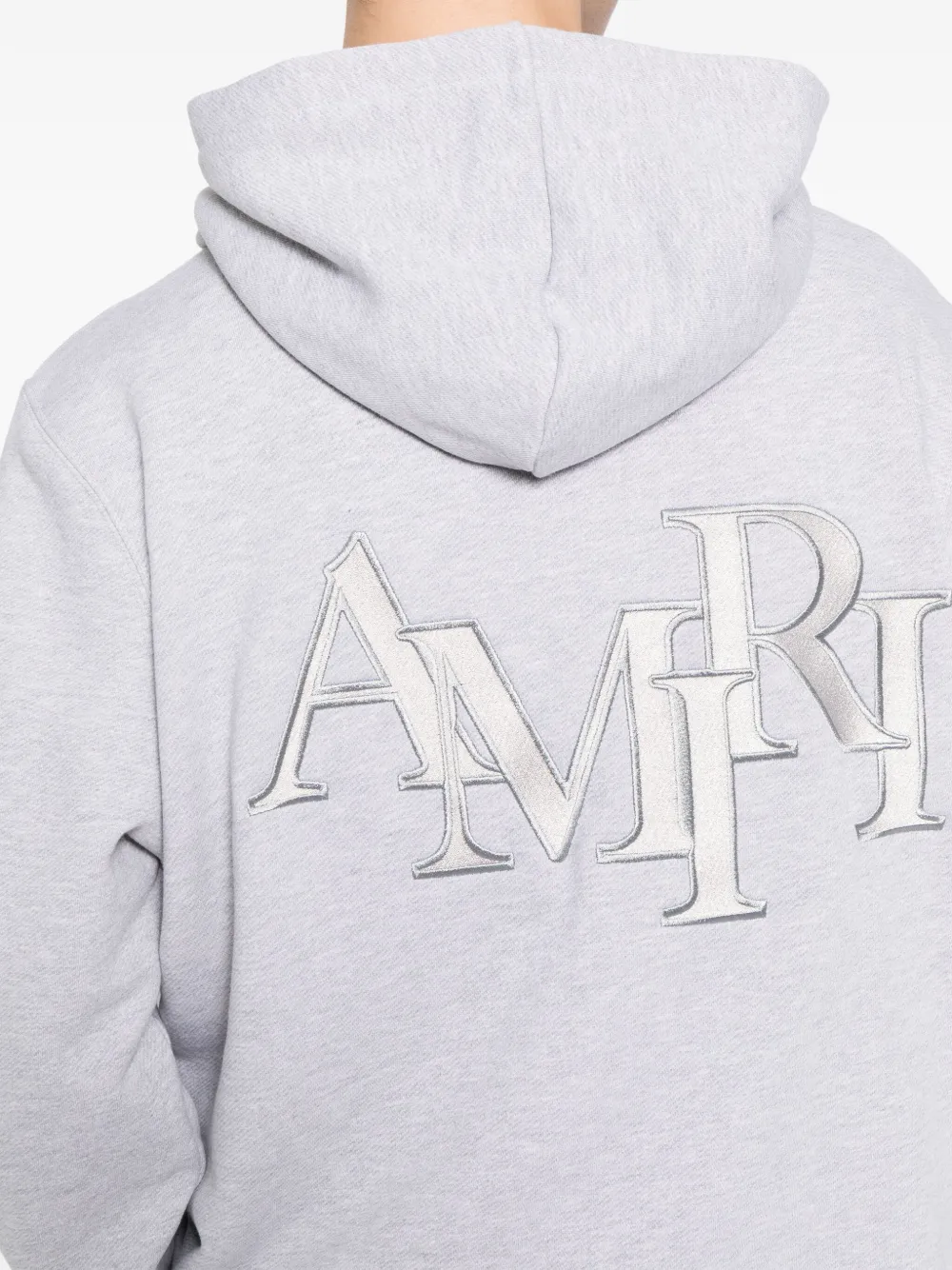 AMIRI Hoodie met geborduurd logo Grijs