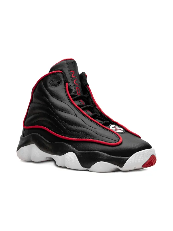 jordan pro strong red black