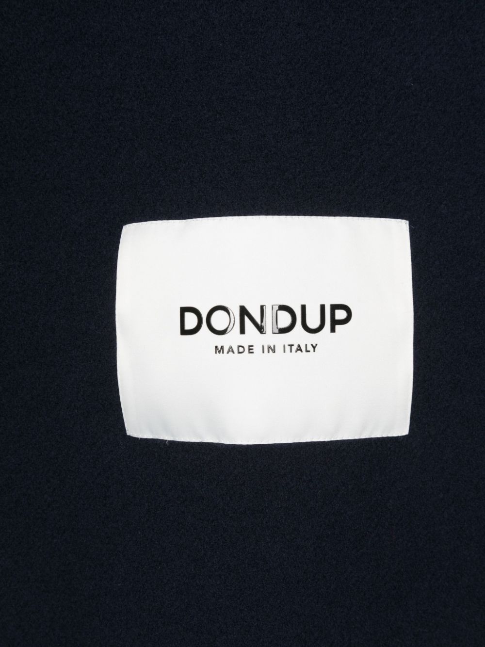 Shop Dondup Logo-patch Fringed Wool Scarf In Blau