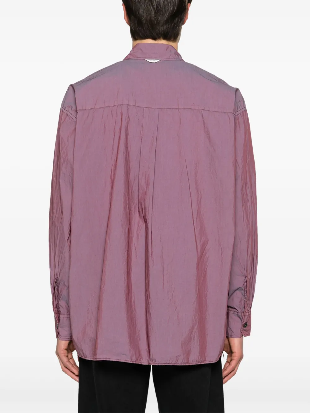 Shop Our Legacy Borrowed Cotton-blend Shirt In Purple