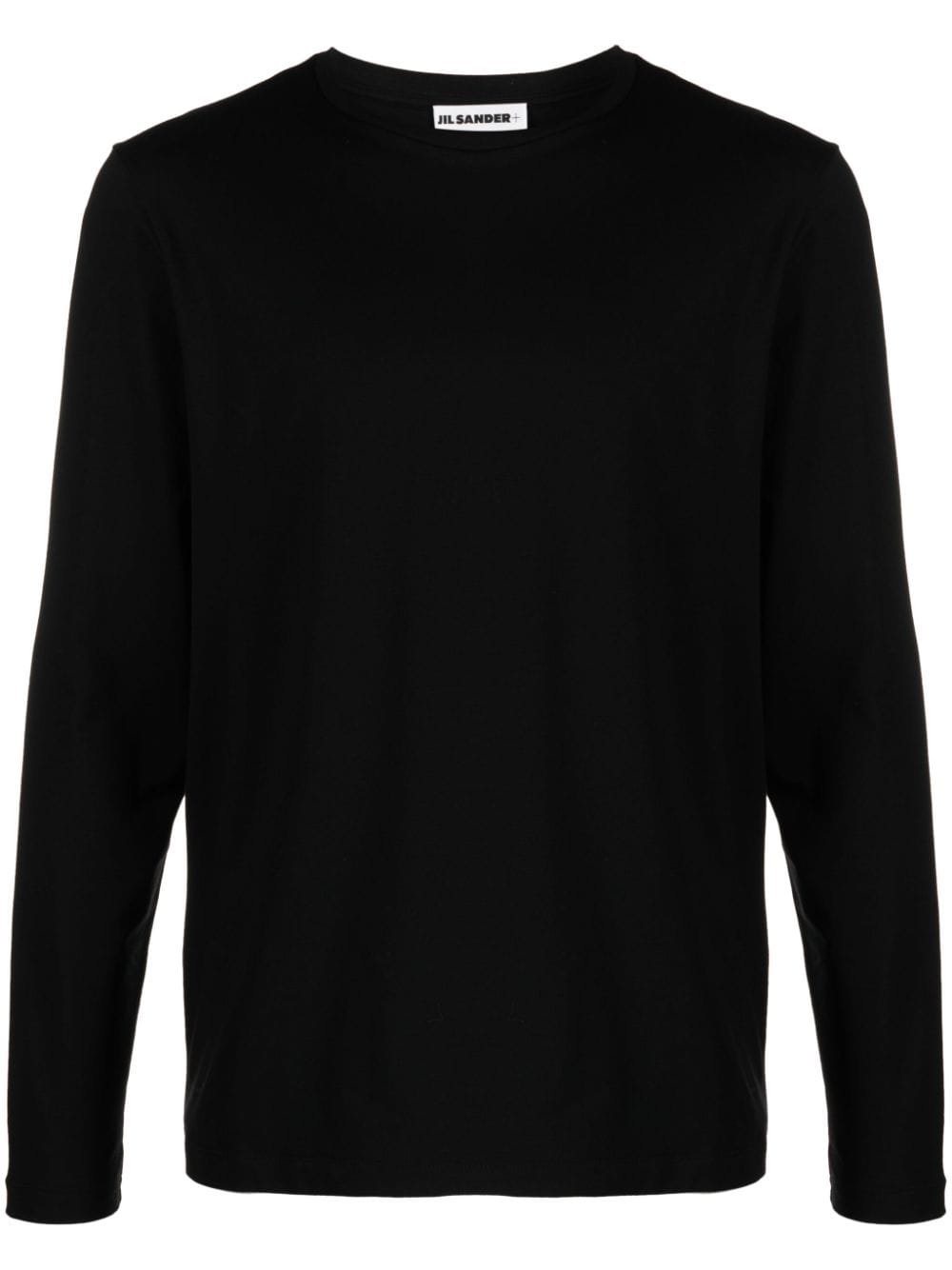 Jil Sander Long-sleeve Cotton T-shirt In Black