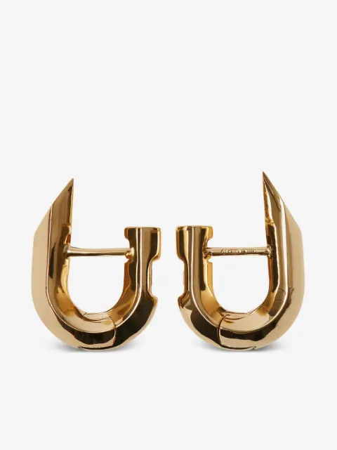 Burberry Gold-Plated Hollow Spike 耳环