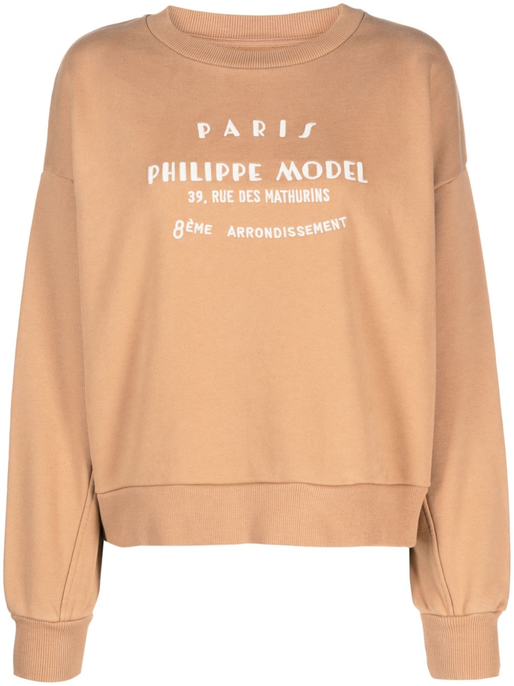 Philippe Model Paris Sweater met logoprint Beige