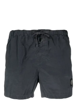 Stone island discount black swim shorts