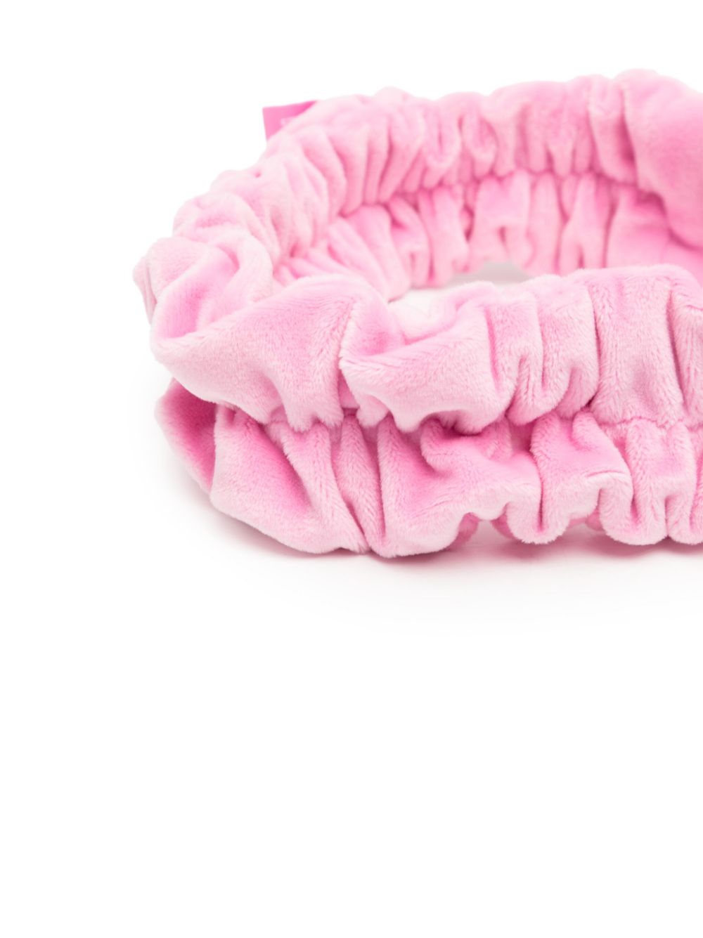 Shop Team Wang Design Drawstring Textured Headband In Pink