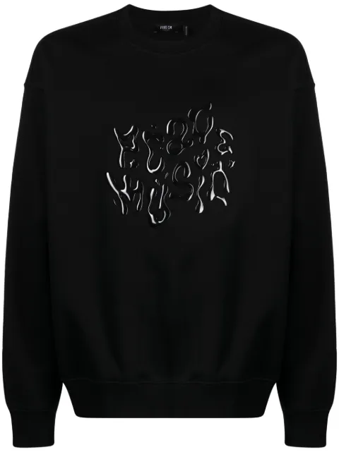 FIVE CM embossed-lettering cotton-blend sweatshirt