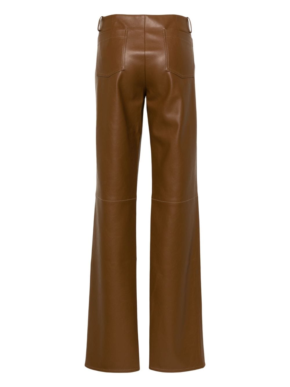Aya Muse Cida faux-leather trousers - Bruin