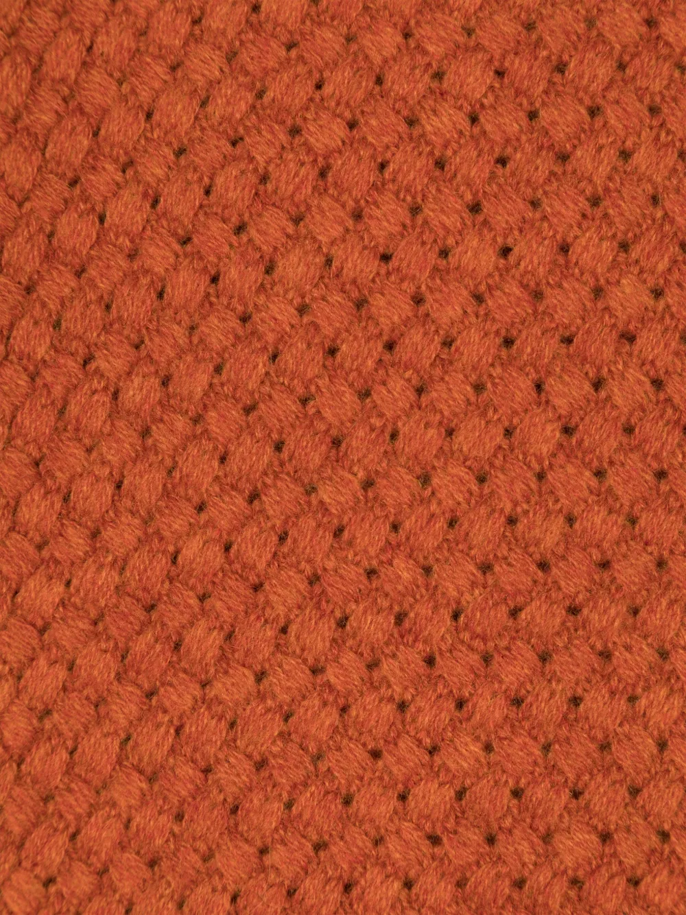 Ralph Lauren RRL basket weave cashmere scarf - Oranje