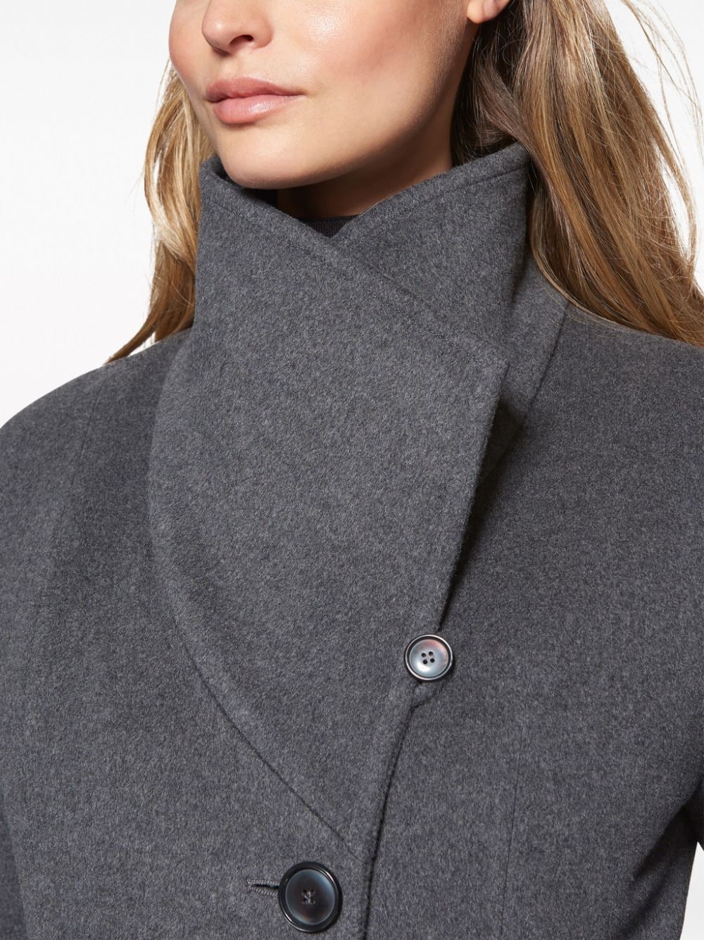 Shop Norwegian Wool City Belted-waist Coat In Grey