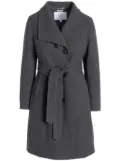 Norwegian Wool City belted-waist coat - Grey