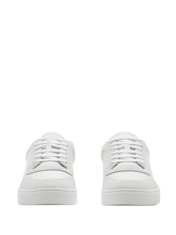 Burberry Checkered Leather Sneakers - Farfetch