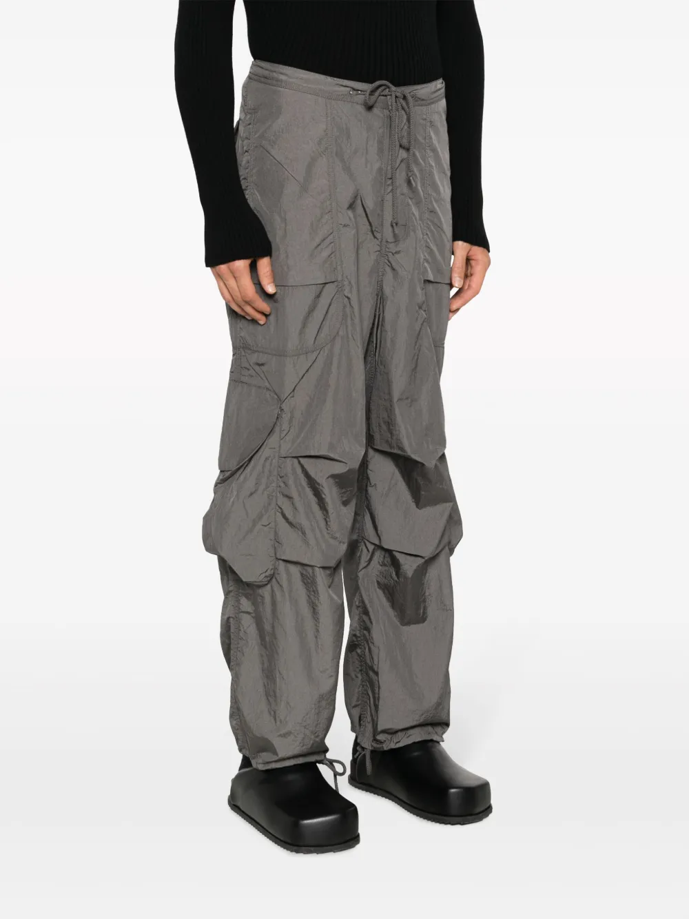 Shop Entire Studios Freight Cargo Trousers In Grey