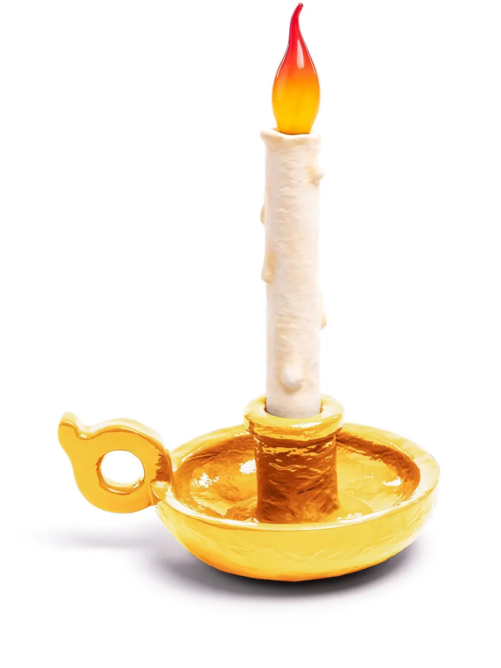 Seletti Bugia Candle-shape Lamp In Gold