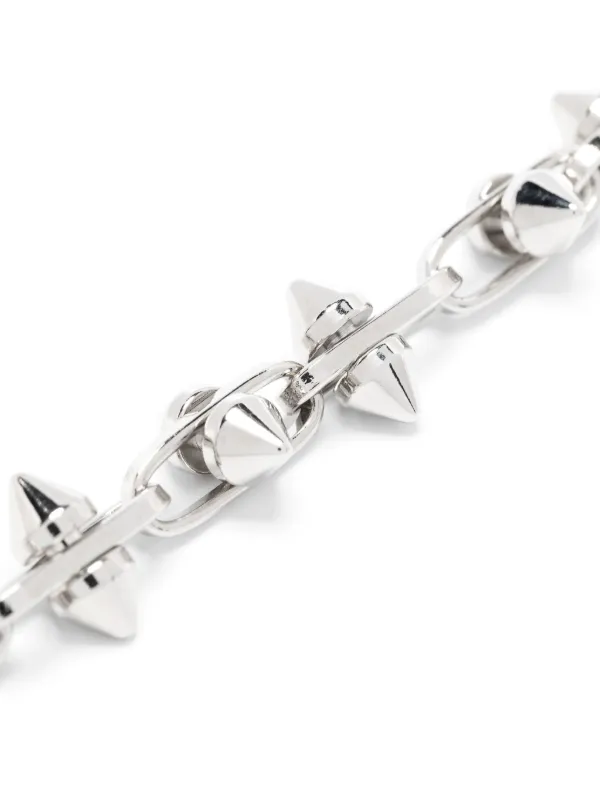 Spike bracelet silver sale