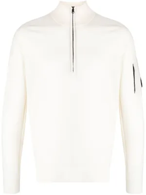 C.P. Company Lens detail half zip Jumper Farfetch