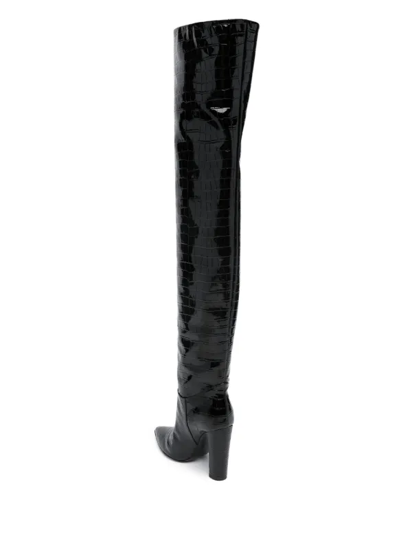 Crocodile thigh sale high boots