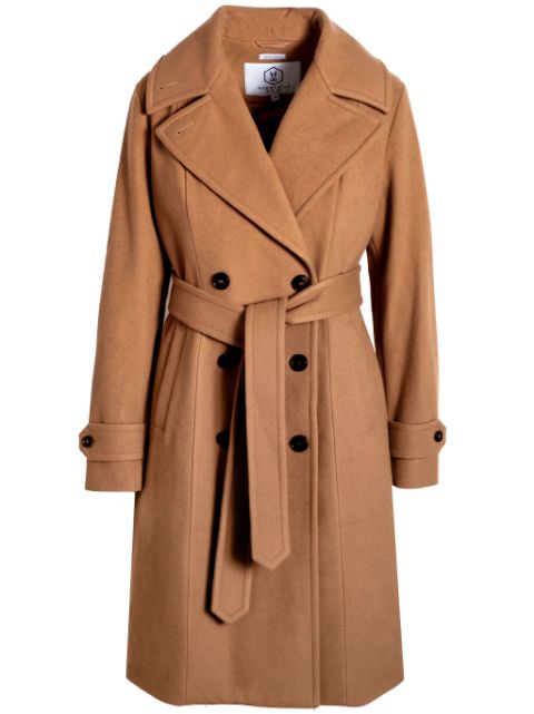 Norwegian Wool City double-breasted coat