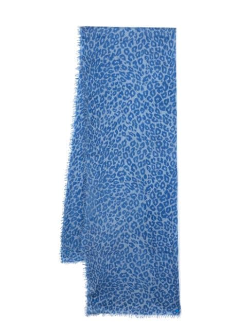 MOULETA leopard-print cashmere scarf