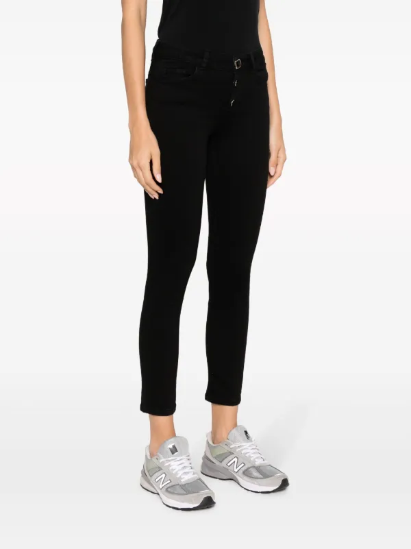 LIU JO mid-rise skinny-cut Jeans Black FARFETCH IN