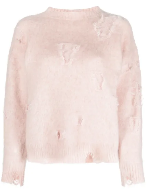 R13 pull à effet usé - Rose - R13 - Modalova