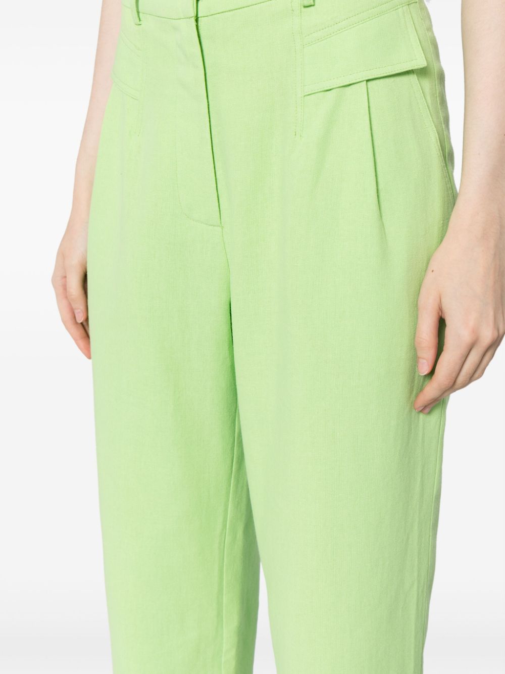 Shop We Are Kindred Arata Straight-leg Trousers In Green