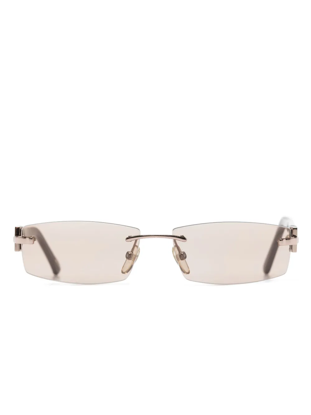 Givenchy Eyewear Zonnebril met rechthoekig montuur Beige