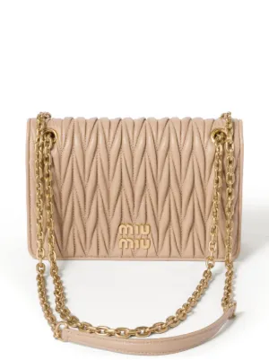 Cross body bags Miu Miu - Bright red matelassé leather small crossbody -  5BH134N8868Z