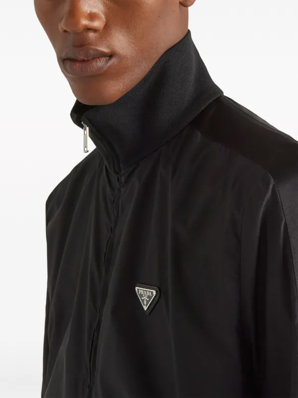 Prada silk-blend Blouson Jacket - Farfetch