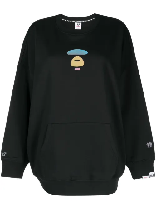 Sweat en coton à patch logo - AAPE BY *A BATHING APE® - Modalova