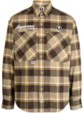 AAPE BY *A BATHING APE® logo-patch cotton shirt - Brown