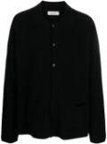 Laneus long-sleeved button-up cardigan - Black