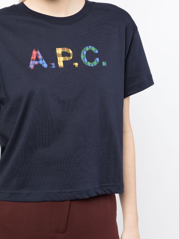 A.P.C. Val logo-print Cotton T-shirt - Farfetch