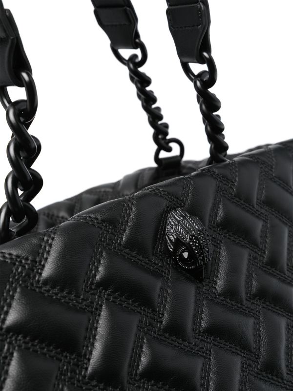 Kurt Geiger London Kensington Quilted patent-leather Bag - Farfetch